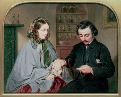 De dokter, ca. 1860 door Arthur Miles